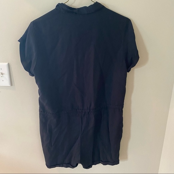 Umgee Black Button Pocket Romper - Picture 6 of 7